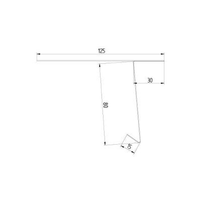 Pas nadrynnowy startowy firmy Blachotrapez powłoka Aluminium MAT