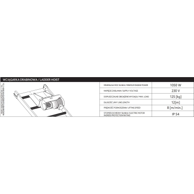 Lekka winda dekarska / wciągarka drabinowa | Drabest