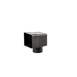 IVT Adapter (kolano), kolor czarny 100x100 mm, Ø80 mm