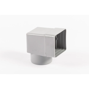IVT Adapter (kolano), kolor szary 100x100 mm, Ø100 mm
