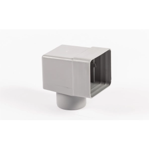 IVT Adapter (kolano), kolor szary 100x100 mm, Ø80 mm