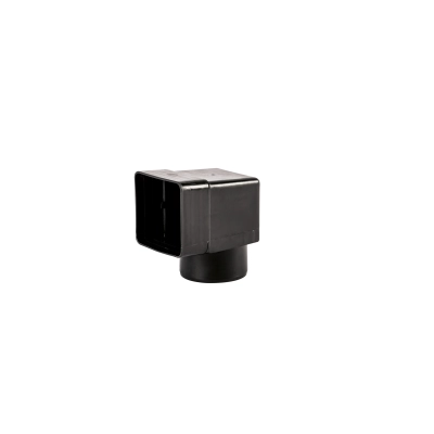 IVT Adapter (kolano), kolor czarny 100x100 mm, Ø100 mm