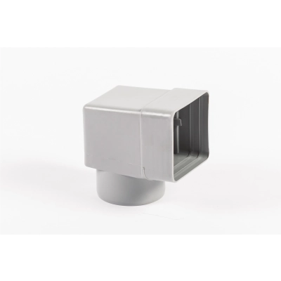 IVT Adapter (kolano), kolor szary 100x100 mm, Ø100 mm