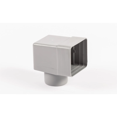 IVT Adapter (kolano), kolor szary 100x100 mm, Ø80 mm
