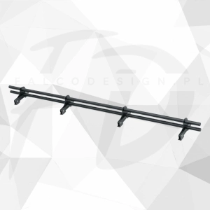 Bariera rurowa przeciwśniegowa IVT TUBE-SNOW Premium 200 cm do paneli na rąbek zatrzaskowy niski do 32 mm - zestaw