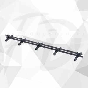 Bariera rurowa przeciwśniegowa IVT TUBE-SNOW Premium 300 cm do paneli na rąbek zatrzaskowy niski do 32 mm - zestaw