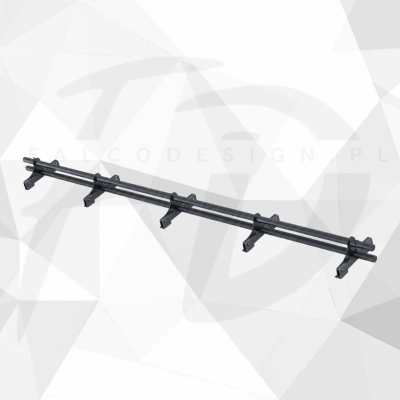 Bariera rurowa przeciwśniegowa IVT TUBE-SNOW Premium 300 cm do paneli na rąbek zatrzaskowy niski do 32 mm - zestaw