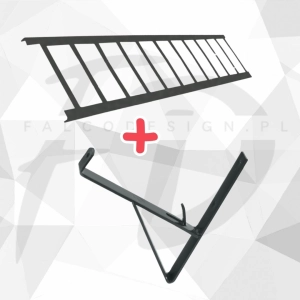 Płotek przeciwśniegowy STAL-SNOW 120cm do blachy trapezowej