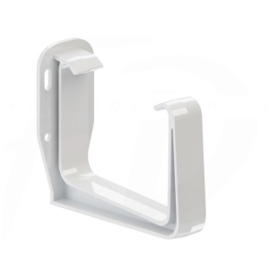 Hak doczołowy do rynny kwadratowej PVC ⌀ 135 firmy KROP w kolorze białym