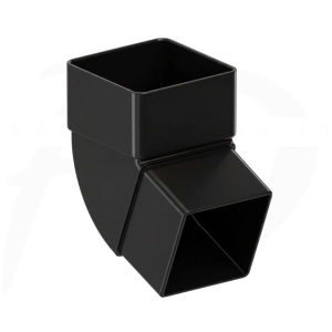 Kolanko rury spustowej 67,5° PVC 80 x 80 firmy KROP w kolorze czarnym
