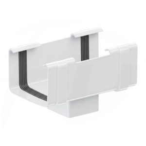 Lej spustowy 135/80 do rynny kwadratowej PVC firmy KROP w kolorze białym