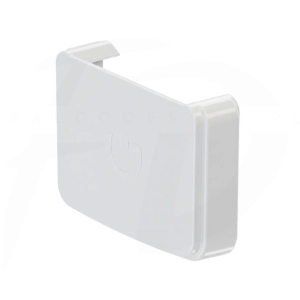 Denko uniwersalne do rynny kwadratowej PVC firmy KROP w kolorze białym