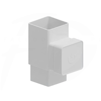 Rewizja kwadratowa 80 x 80 PVC firmy KROP w kolorze białym