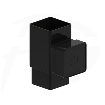 Rewizja kwadratowa PVC 80 x 80 firmy KROP w kolorze czarnym