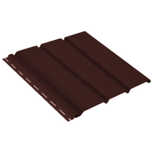 Trzypanelowa podsufitka tradycyjna perforowana KROP 3m - kolor czekoladowy brąz