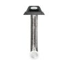 Świetlik rurowy FAKRO SFZ - rura giętka, płaski element dachowy, pokrycia profilowane do 45 mm, czarny RAL 9005