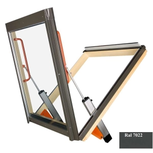 Klapa dymowa FAKRO FSP P2 – Szarobrązowy RAL 7022