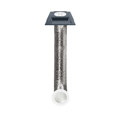 Świetlik rurowy FAKRO SFS - rura giętka, płaski element dachowy, pokrycia płaskie do 2×5 mm, antracyt RAL 7016