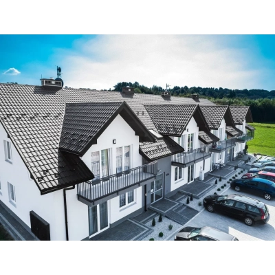 Blachodachówka German Simetric 30 firmy Blachotrapez Aluminium Stucco 60 lat gwarancji
