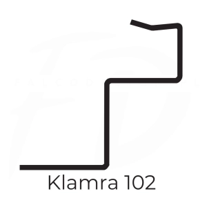 Klamra do gąsiora Creaton PF – IVT 102, 50 szt.