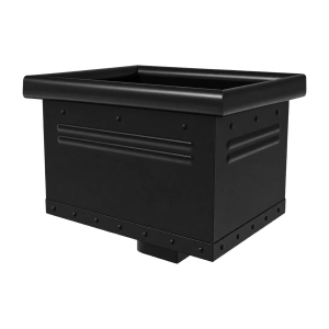 Kosz zlewowy KROP Kwadrat 80 × 80 mm – czarny RAL 9005