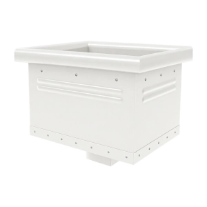 Kosz zlewowy KROP Kwadrat 80 × 80 mm – biały RAL 9010