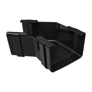 Narożnik uniwersalny 135° KROP Kwadrat PVC 135 mm – czarny RAL 9005