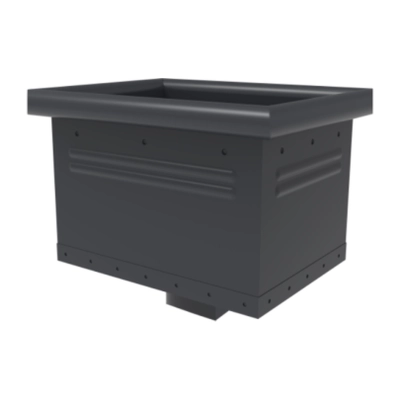 Kosz zlewowy KROP Kwadrat 80 × 80 mm – grafitowy RAL 7016