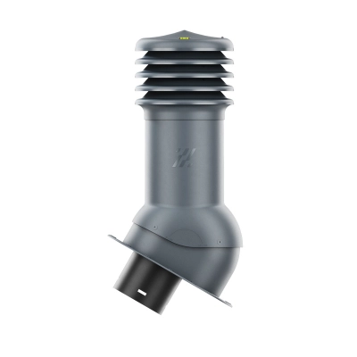 Kominek wentylacyjny HiVent nieocieplony fi 125 do blachy na rąbek – podstawa płaska PI
