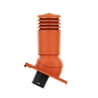 Kominek wentylacyjny HiVent ocieplony fi 150 do dachówki Kioto firmy Creaton – kolor Czerwona planar