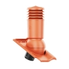 Kominek wentylacyjny HiVent ocieplony fi 125 do dachówki Rubin 9V firmy Braas – kolor Ceglana miedziana angoba