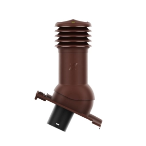 Kominek wentylacyjny HiVent nieocieplony fi 125 do dachówki Innovo 12 firmy Bogen – kolor Granat brązowy szlachetny