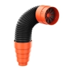 Rura przyłączeniowa Kronoflex Premium z zaworem zwrotnym Ø125 mm, 100 cm – Krono-Plast