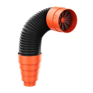 Rura przyłączeniowa Kronoflex Premium z zaworem zwrotnym Ø125 mm, 100 cm – Krono-Plast