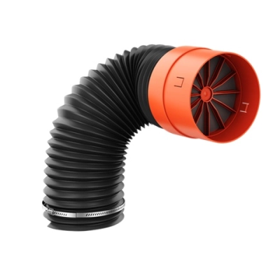 Rura przyłączeniowa Kronoflex z zaworem zwrotnym Ø125 mm, 50 cm – Krono-Plast