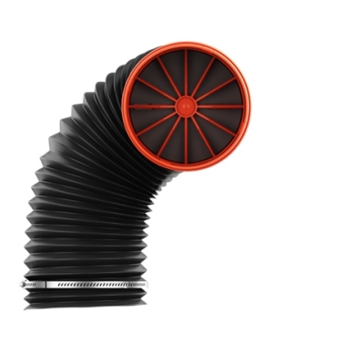 Rura przyłączeniowa Kronoflex z zaworem zwrotnym Ø125 mm, 100 cm – Krono-Plast