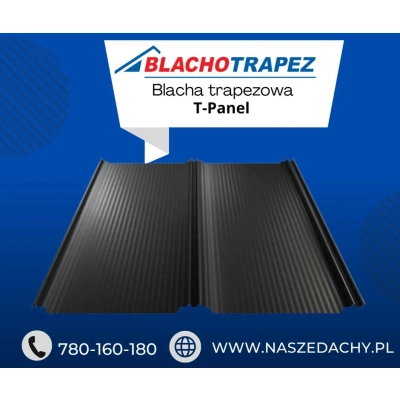 Blacha trapezowa T-Panel - blacha o wyglądzie rąbka w powłoce matowej