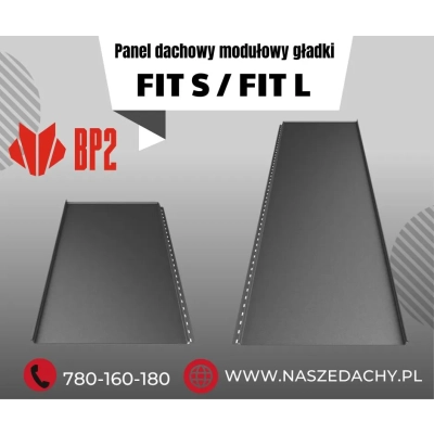 Modułowy Panel Dachowy na rąbek zatrzaskowy FIT L w powłoce MAT - 30 lat gwarancji