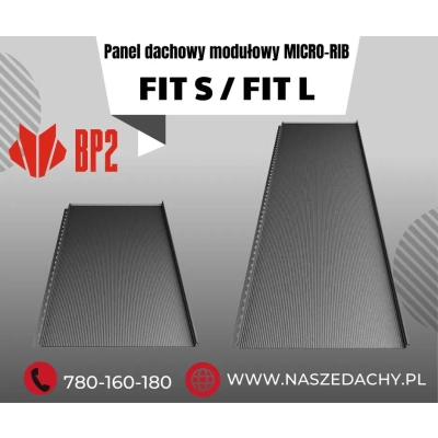 Modułowy Panel Dachowy na rąbek zatrzaskowy FIT S MICRO RIB w powłoce MAT - 30 lat gwarancji