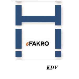 Moduł pionowy FAKRO KDV-X AX00 do okien FX – antracyt RAL 7016