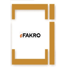 Kołnierz zespolony FAKRO KHV-2-AT Thermo do dwóch okien obok siebie – RAL 7022