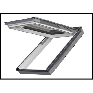 Okno dachowe PVC FAKRO PPP-V MAX P50 BBMX – białe PVC, RAL 9005