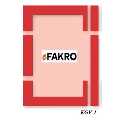 Moduł kołnierza FAKRO EGV AX01 – moduł skrajny lewy, antracyt RAL 7016