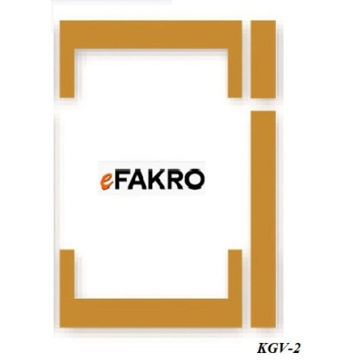 Moduł kołnierza FAKRO EGV AX02 – moduł środkowy, antracyt RAL 7016