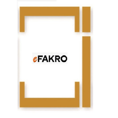 Kołnierz zespolony FAKRO KHV-2-AT Thermo do dwóch okien obok siebie – RAL 7022