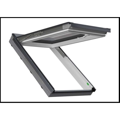 Okno dachowe PVC FAKRO PPP-X MAX P50 ABMX – białe PVC, RAL 7016