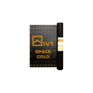 Mocna membrana dachowa SPACE GOLD 270g/m2 na pełne deskowanie z podwójnym paskiem klejącym