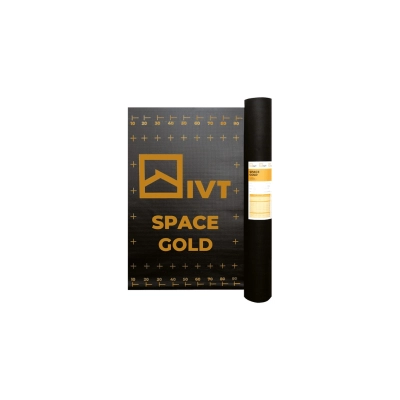 Mocna membrana dachowa SPACE GOLD 270g/m2 na pełne deskowanie z podwójnym paskiem klejącym