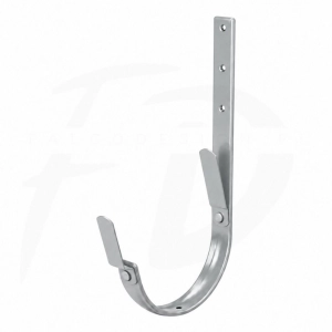 Hak długi z 2 blaszkami 210 mm NIAGARA poliuretan Ø110 mm kolor srebrny RAL 9006