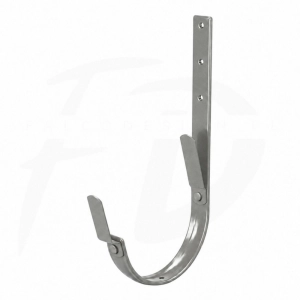 Hak długi z 2 blaszkami 210 mm NIAGARA poliuretan Ø110 mm kolor srebrny metalik RAL 9007